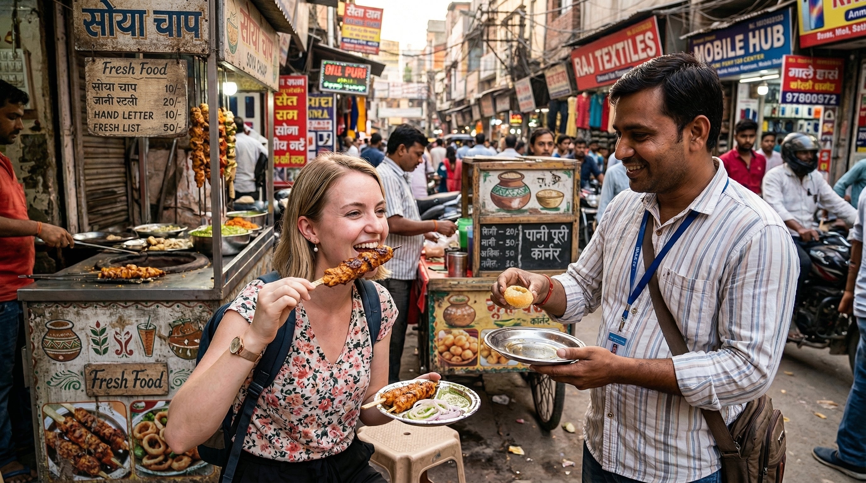 Food Walk Tour in West Delhi